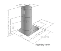 CATA Odsavač par EMPIRE KD 323090 (1)