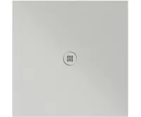 GSI Keramická sprchová vanička, čtverec 100x100x2cm, cenere mat GSI Keramická sprchová vanička, čtverec 100x100x2cm, cenere mat