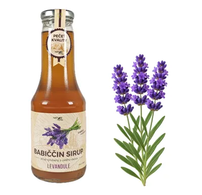 Nature NoTea s.r.o. Babiččin bylinný sirup - Levandule 0.5l