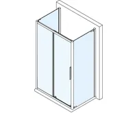 POLYSAN EASY třístěnný sprchový kout 1000x700mm, L/P varianta, čiré sklo (4)