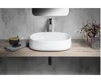 SAPHO JUMPER keramické umyvadlo na desku, 50x40cm, bílá (6)