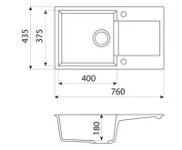 Reginox Mini Amsterdam 760.0 Caffe metalic (silvery) (5)