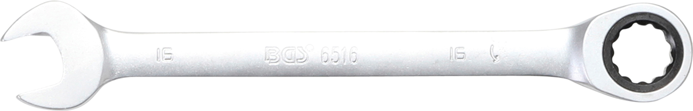 BGS Klíč očkoplochý ráčnový, 16 mm