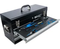 BGS Elektrikáři-Kovový dílenský kufr na nářadí ,  3 zásuvky ,  se 147 nástroji (5)