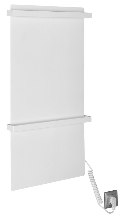 SAPHO ELMIS elektrický sušák ručníků 400x800 mm, 120 W, hliník, bílá mat