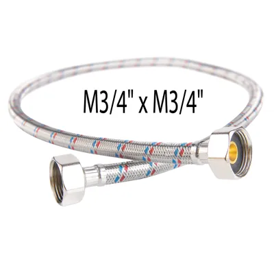NOVASERVIS Nerezová hadička M3/4" x M3/4"-40cm - PWS502