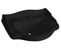 KERASAN RETRO keramické umyvadlo 69x52cm, černá mat