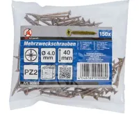 BGS Šrouby víceúčelové, křížové PZ2, 4,0 x 40 mm, 150 ks (1)