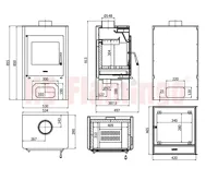 HS Flamingo Krbová kamna FLAMINGO ® ESPO III olivová (5)
