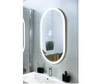 SAPHO PARGA oválné zrcadlo s LED osvětlením 60x100cm (6)