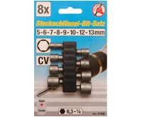 BGS Bity s hlavicí 5-13 mm, 1/4", 8 dílů BGS Bity s hlavicí 5-13 mm, 1/4", 8 dílů