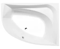 POLYSAN TANYA R asymetrická vana 160x120x49cm, bílá