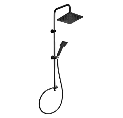 NOVASERVIS Sprchová souprava k baterii s horním vývodem, černá - SET043,5