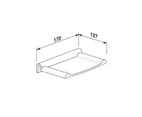 Držák na mýdlo pro umyvadlo Multiset, granit světlý (1)