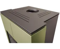 HS Flamingo Krbová kamna AQUAFLAM VARIO ® SAPORO 11/7kW olivová, elektronická regulace (24)