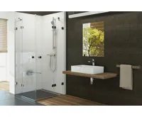Ravak sprchový kout Briliant BSRV4-80 Chrom + Transparent (pouze SKLO a těsnění) (1)