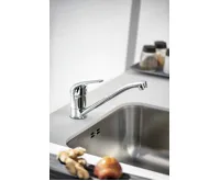 BRUCKNER HOFFER stojánková dřezová baterie, 221mm, otočné ramínko, chrom (3)