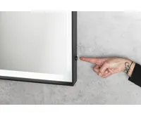 SAPHO SORT zrcadlo s LED osvětlením 60x80cm, senzor, 2700-6500K, černá mat (5)