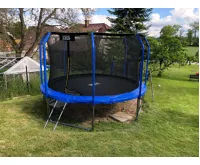 GoodJump 4UPVC modrá trampolína 366 cm s ochrannou sítí + žebřík - Inside (9)