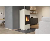 HS Flamingo Krbová kamna AQUAFLAM ® 12 s výměníkem - krémová, základní regulace (24)