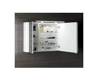 SAPHO LUCIE galerka s LED osvětlením, 126x70x17cm, bílá (1)