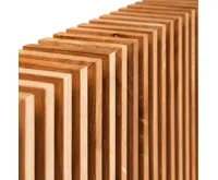 Elsymco NOEMI nástěnné otopné těleso 100 cm, dřevo s dubovými lamelami (1)