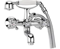 AQUALINE VICTORIA nástěnná vanová baterie kompletní, chrom