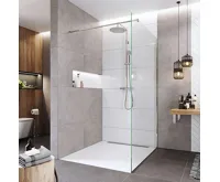 FANTASY Sprchový stěna, WALK IN, Fantasy, 90 x 200 cm, chrom ALU, sklo Čiré