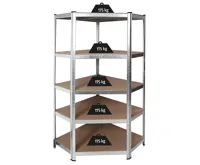 Profi Tools Kovový rohový regál ZEUS 180 x 90 x 70 x 40 cm 5 polic TC-081 (1)