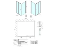 POLYSAN EASY sprchové dveře 1300mm, čiré sklo (9)
