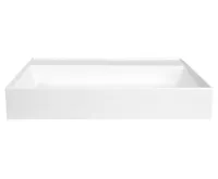 SAPHO GODIVA umyvadlo, litý mramor, 68x44cm, bílá (10)