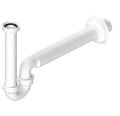 BRUCKNER Umyvadlový/bidetový sifon 5/4", DN40, bílá