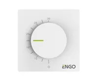 ENGO Controls Manuální termostat s ovládacím kolečkem ESIMPLE-230W, bílý