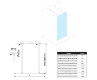 POLYSAN ESCA WHITE MATT jednodílná sprchová zástěna do prostoru, čiré sklo, 1100 mm (4)