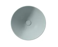 GSI PURA keramické umyvadlo na desku vysoké, průměr 42cm, ghiaccio mat (3)
