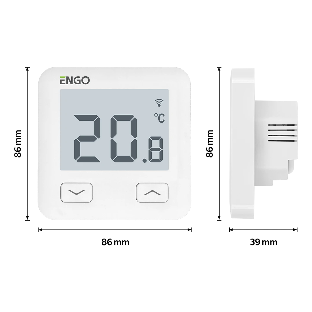 ENGO Controls Chytr Dr tov Termostat E10 W WiFi ENGO Smart TUYA ENGO Controls Chytr Dr tov Termostat E10 W WiFi ENGO Smart TUYA