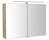 SAPHO RIWA galerka s LED osvětlením, 81x70x17cm, jilm bardini