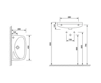 EGE VITRIFIYE Keramické umývátko 45x28cm, bílá (6)