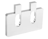 AQUALINE Q-START krycí rozeta pro středové připojení, chrom (3)