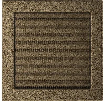 HS Flamingo Krbová mřížka 22x22 BASIC staré zlato s žaluzií