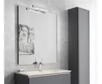 AQUALINE VERONICA LED svítidlo, 6 W, 300x30x115 mm, IP44, chrom (6)