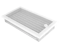 HS Flamingo Krbová mřížka 16x32 cm, bílá s žaluzií