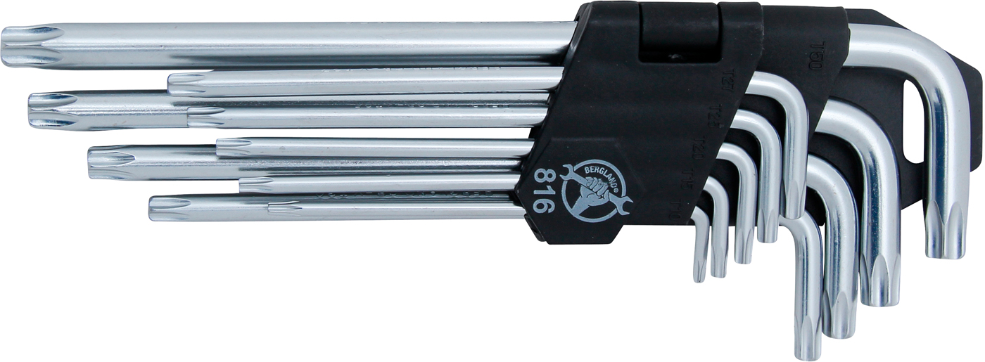 BGS Klíče T-profil T10 - T50, 9 dílů v poř.