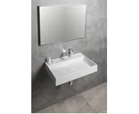 SAPHO GODIVA umyvadlo, litý mramor, 68x44cm, bez otvoru, bílá (6)