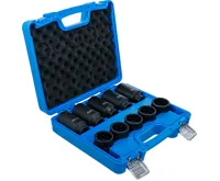 BGS Hlavice nástrčné tvrzené, šestihranné, 12hranné, 12,5 mm (1/2"),vel. E10 - E24, 10dílná -