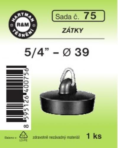 Hartman sada č.  75: sada - pryžová zátka 4818 - 5/4" - průměr 39