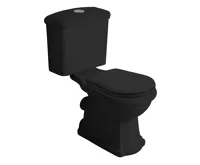KERASAN RETRO WC kombi mísa 38,5x72cm, spodní odpad, černá mat (6)