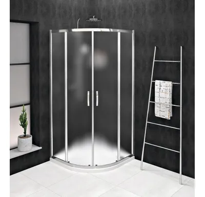 GELCO SIGMA SIMPLY čtvrtkruhová sprchová zástěna 800x800 mm, R550, sklo Brick