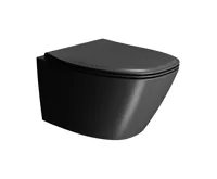 GSI MODO závěsná WC mísa, Swirlflush, 37x54cm, černá dual-mat (4)