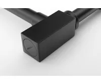 SAPHO Umyvadlový sifon 5/4", odpad 32mm, hranatý, černá mat (3)